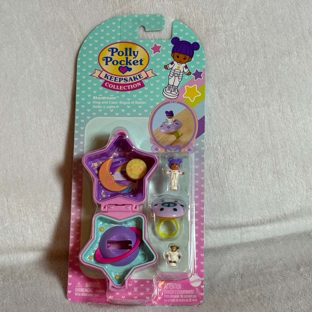 Polly Pocket Keepsake Collection Stardream Ring and Case Mattel NEW/Sealed